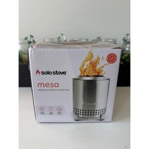 Solo Stove Mesa Tabletop Fire Pit Stainless Steel Dual Fuel Smokeless